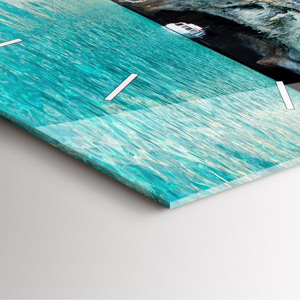 Zegar ścienny kwadratowy Podwodna Jaskinia