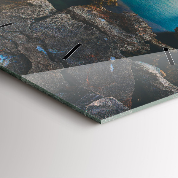 Zegar ścienny kwadratowy Krajobraz morza