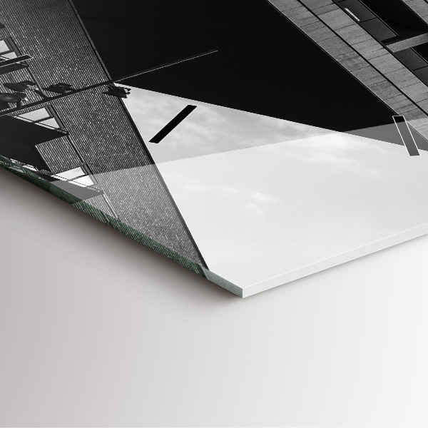 Zegar ścienny kwadratowy Architektura w Amsterdamie