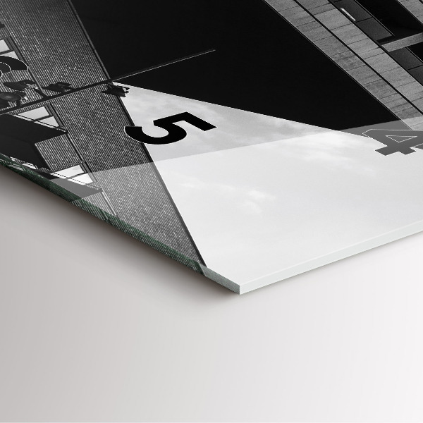 Zegar ścienny kwadratowy Architektura w Amsterdamie