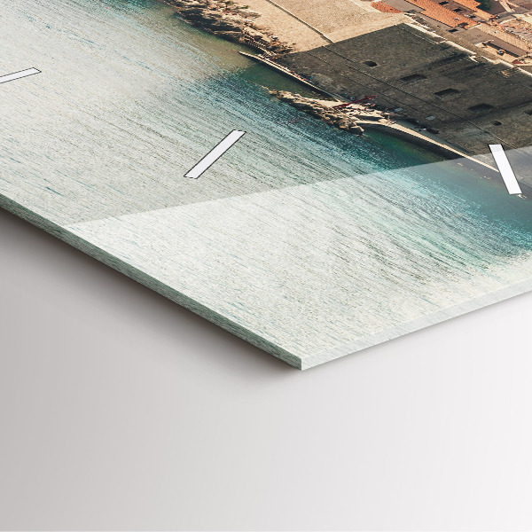 Zegar ścienny kwadratowy Żaglowiec w Dubrowniku