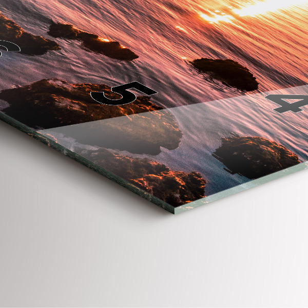 Zegar ścienny kwadratowy Skały o zachodzie słońca