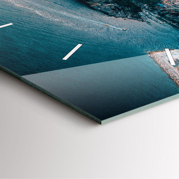 Zegar ścienny kwadratowy Wyspa w Chorwacji