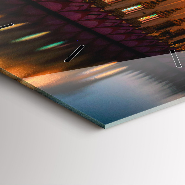 Zegar ścienny kwadratowy Świątynia w Bangkok