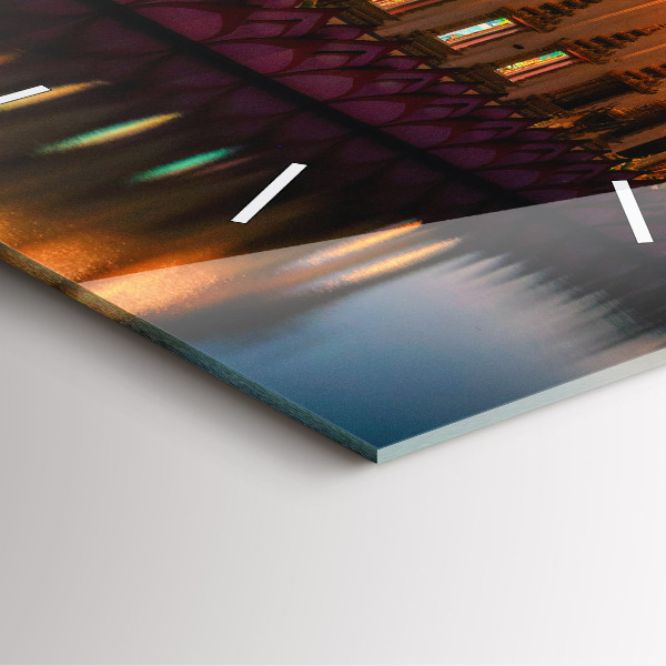 Zegar ścienny kwadratowy Świątynia w Bangkok