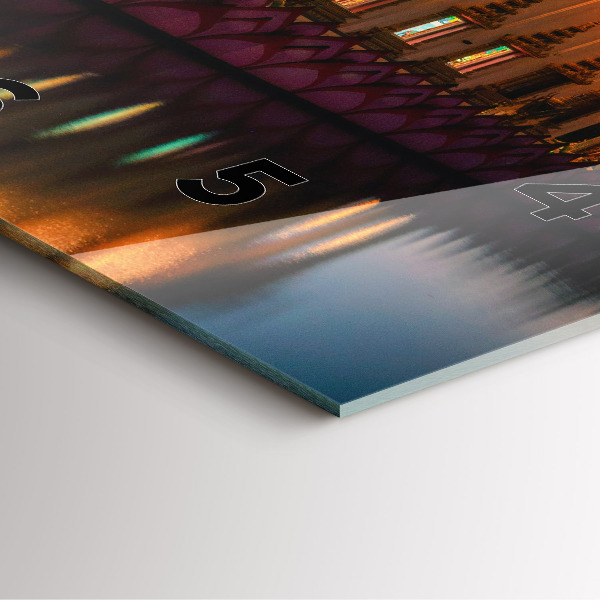 Zegar ścienny kwadratowy Świątynia w Bangkok