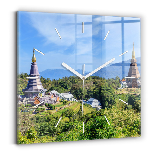 Kwadratowy zegar Park narodowy Chiang mai