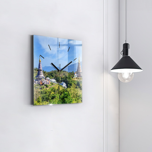 Kwadratowy zegar Park narodowy Chiang mai