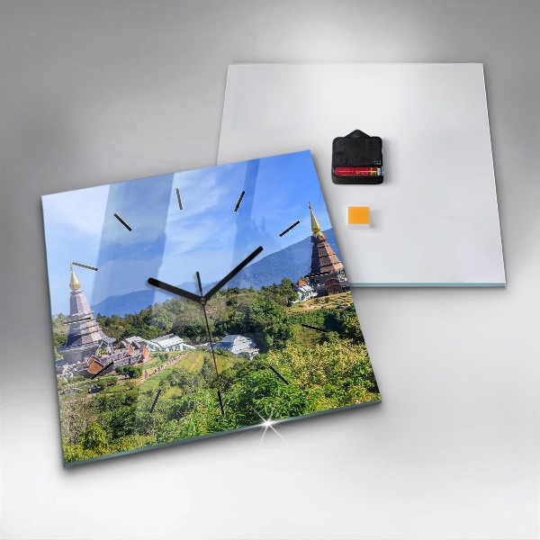 Kwadratowy zegar Park narodowy Chiang mai