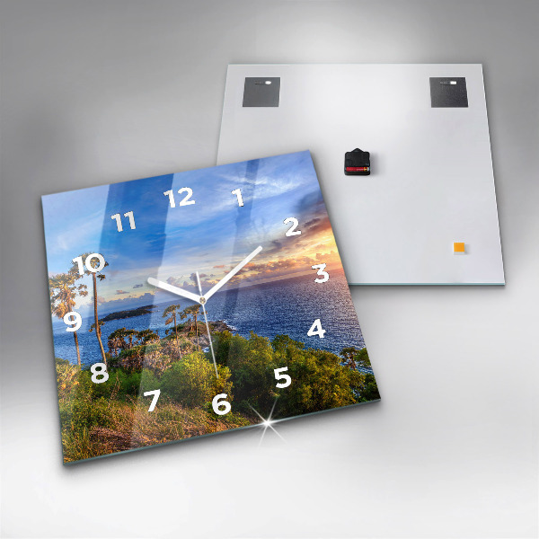 Kwadratowy zegar Phuket w Tajlandii