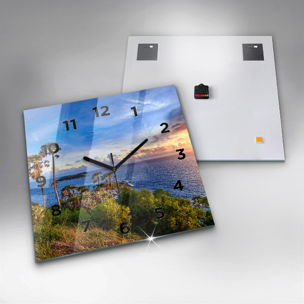 Kwadratowy zegar Phuket w Tajlandii