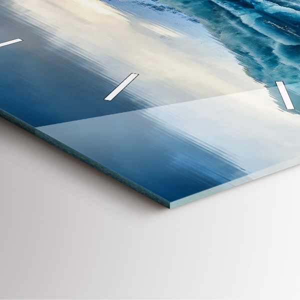 Kwadratowy zegar Jezioro Jokulsarlon Islandia