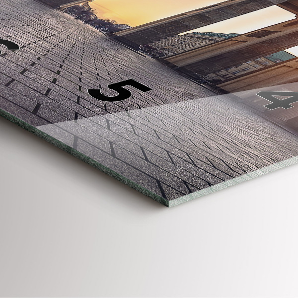 Kwadratowy zegar Brama Brandenburska