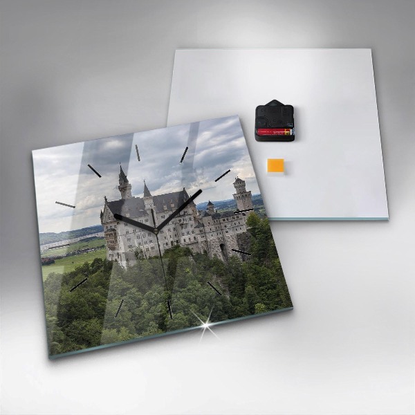 Kwadratowy zegar Zamek w Neuschwanstein