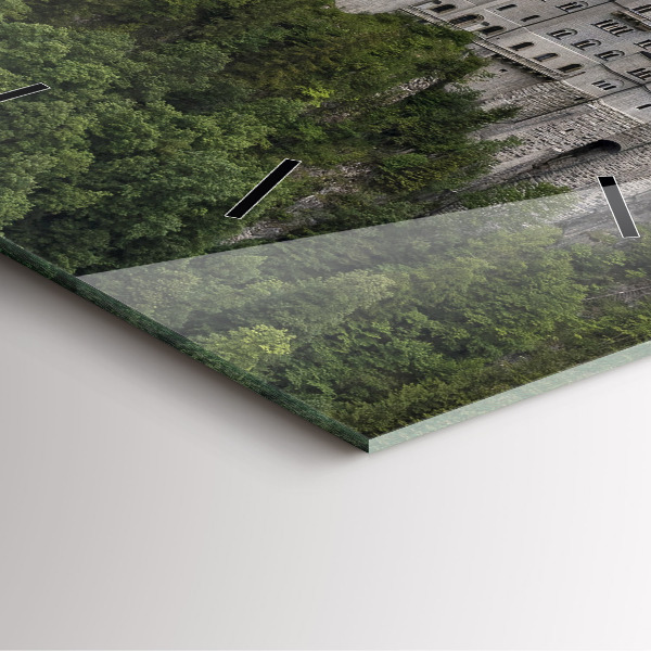 Kwadratowy zegar Zamek w Neuschwanstein