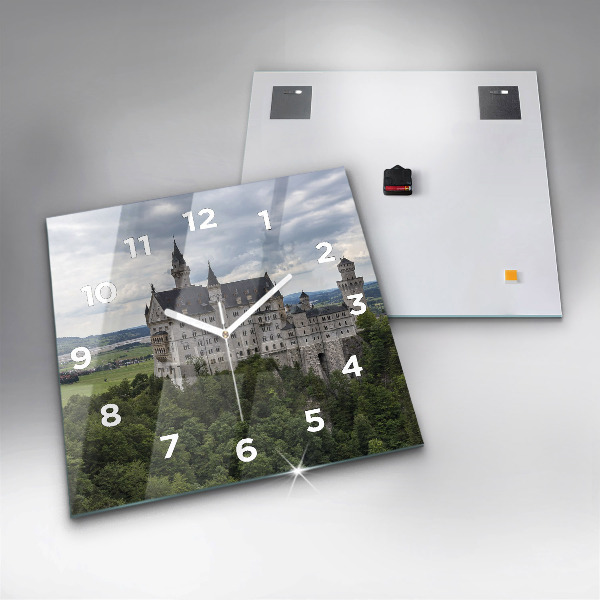Kwadratowy zegar Zamek w Neuschwanstein