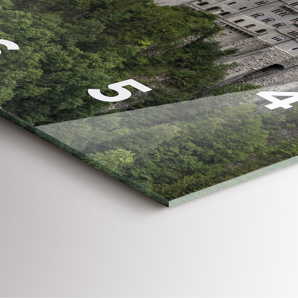 Kwadratowy zegar Zamek w Neuschwanstein