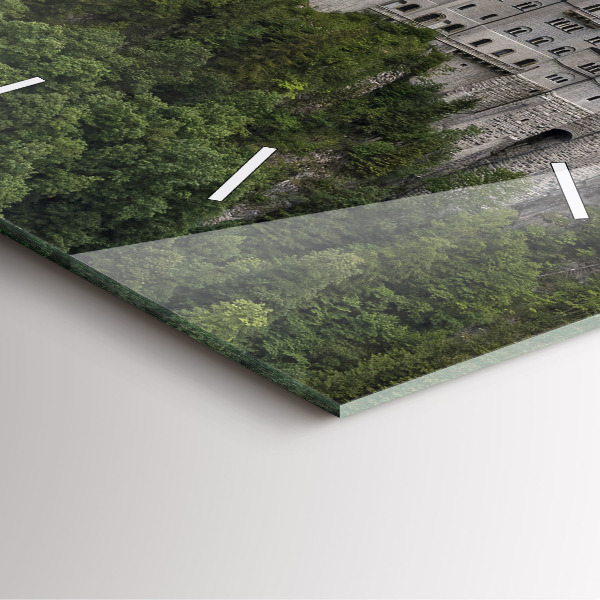 Kwadratowy zegar Zamek w Neuschwanstein