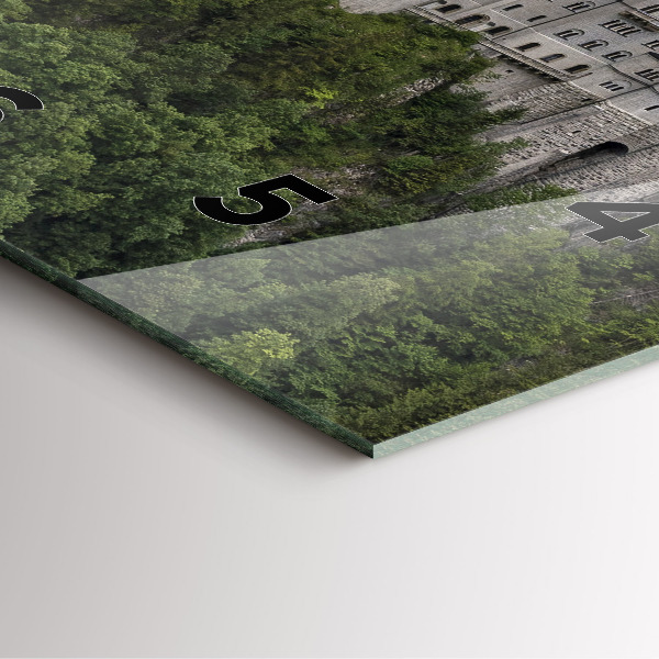 Kwadratowy zegar Zamek w Neuschwanstein