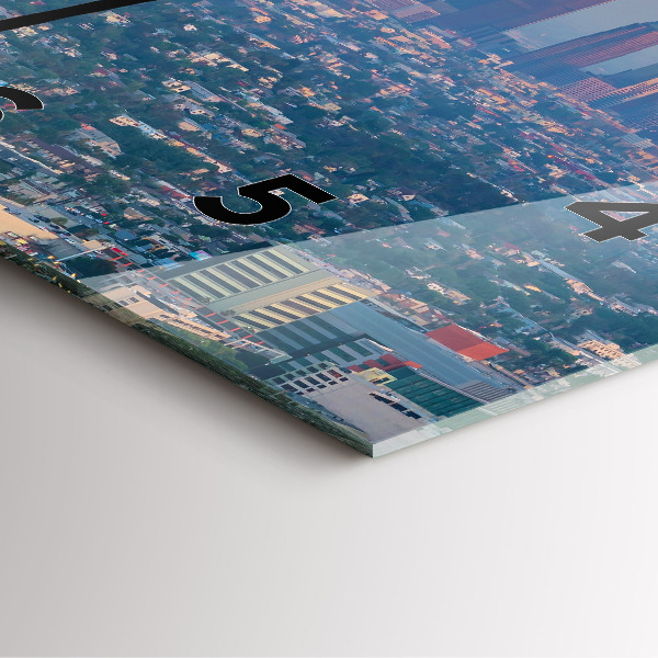 Kwadratowy zegar Zachód słońca Los Angeles