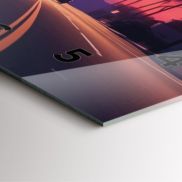 Kwadratowy zegar Zachód słońca w LA