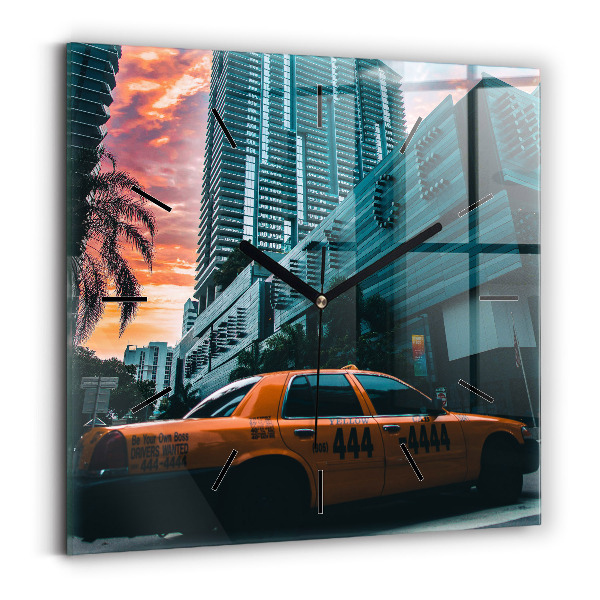 Kwadratowy zegar Miami na Florydzie
