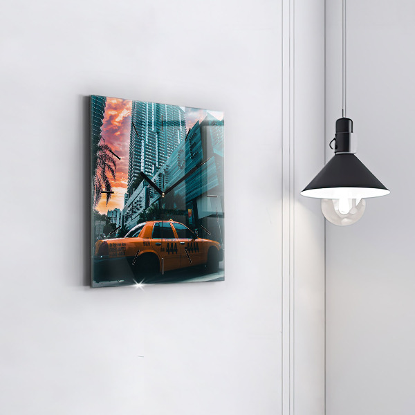 Kwadratowy zegar Miami na Florydzie