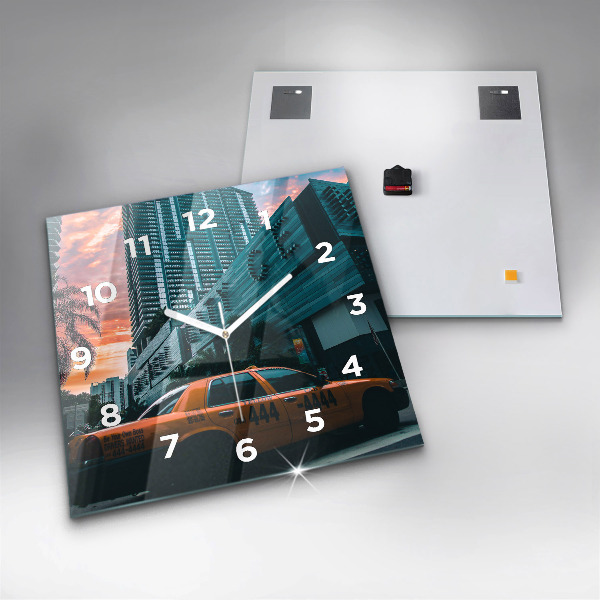 Kwadratowy zegar Miami na Florydzie