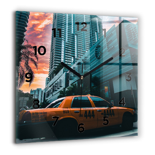 Kwadratowy zegar Miami na Florydzie