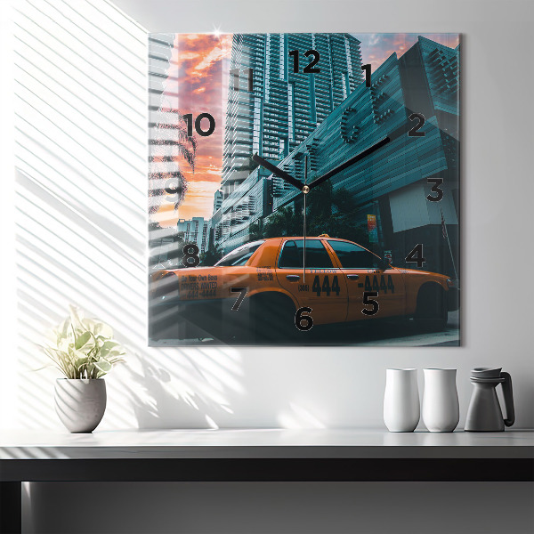 Kwadratowy zegar Miami na Florydzie