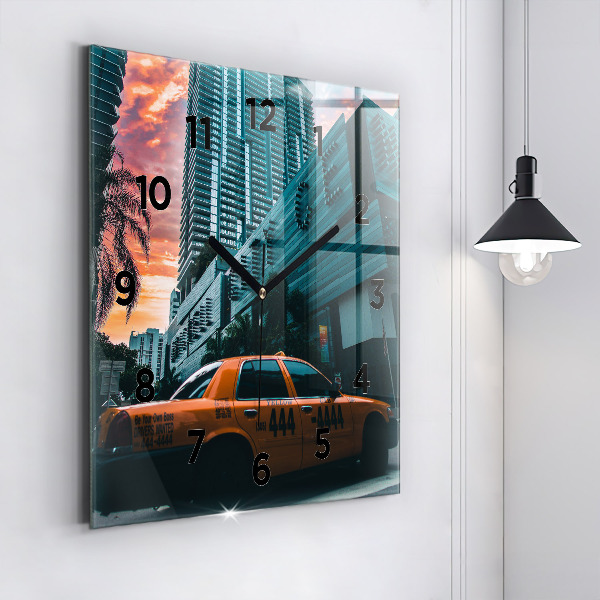 Kwadratowy zegar Miami na Florydzie