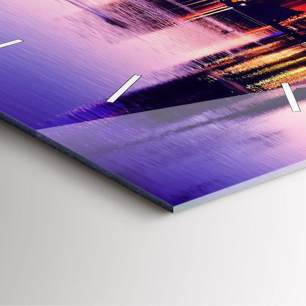 Kwadratowy zegar Orlando panorama miasta