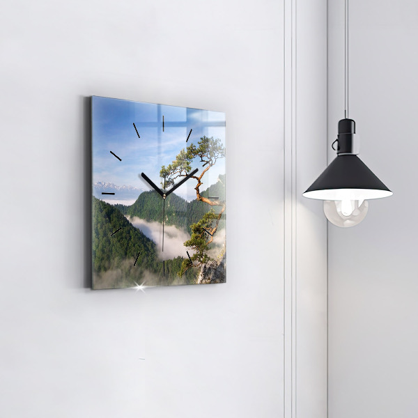 Zegar na ścianę kwadratowy Sokolica Wierch w Pieninach