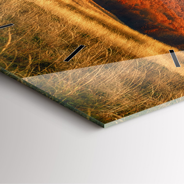 Zegar na ścianę kwadratowy Krajobraz gór