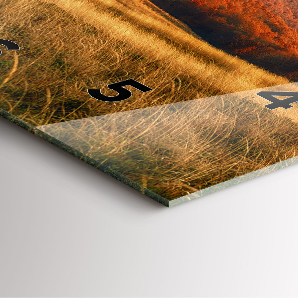 Zegar na ścianę kwadratowy Krajobraz gór