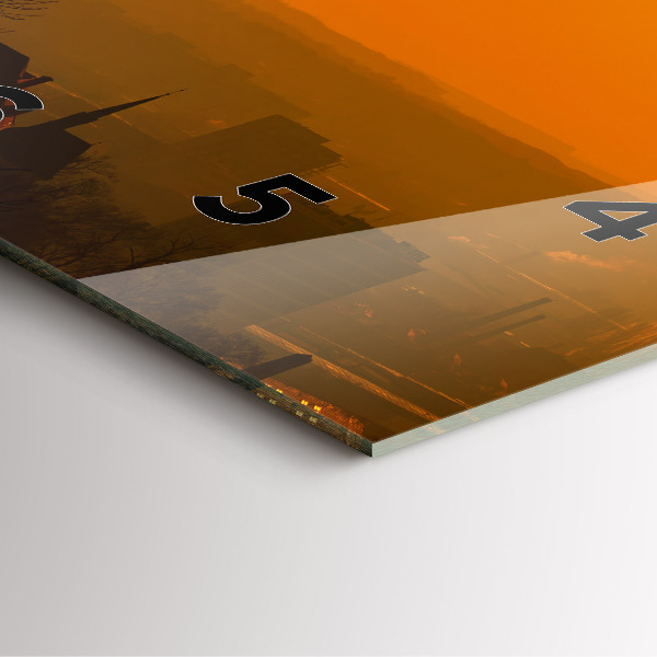 Kwadratowy zegar Widok na katedrę Brno