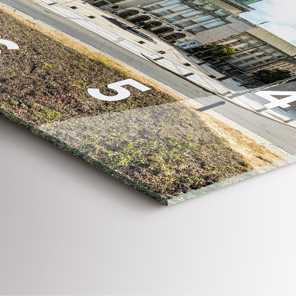 Zegar na ścianę kwadratowy Panorama miasta Ostrawa