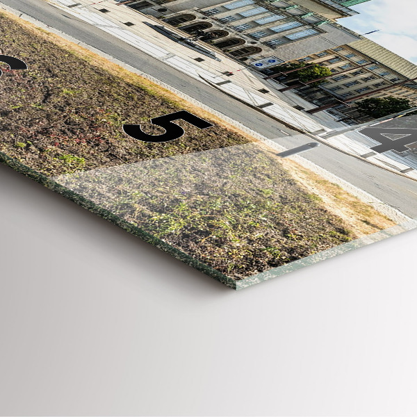 Zegar na ścianę kwadratowy Panorama miasta Ostrawa