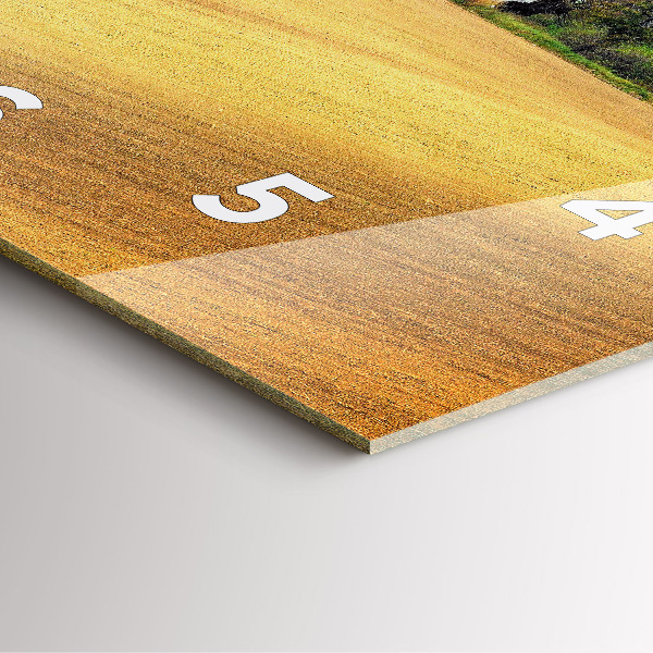 Kwadratowy zegar Morawy wiejski Krajobraz