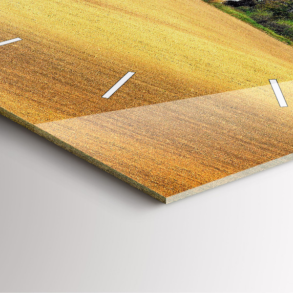 Kwadratowy zegar Morawy wiejski Krajobraz