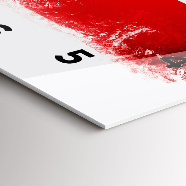 Kwadratowy zegar Flaga Czech