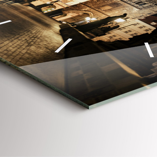 Zegar na ścianę kwadratowy Most Karola w Pradze