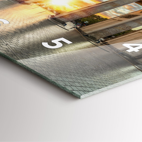 Kwadratowy zegar Brama Brandenburska w Berlinie