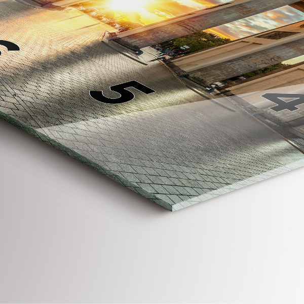 Kwadratowy zegar Brama Brandenburska w Berlinie