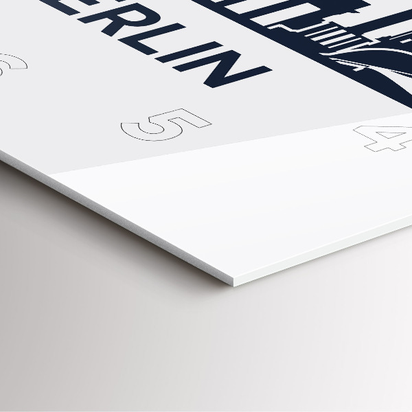 Kwadratowy zegar Ilustracja miasta Berlin