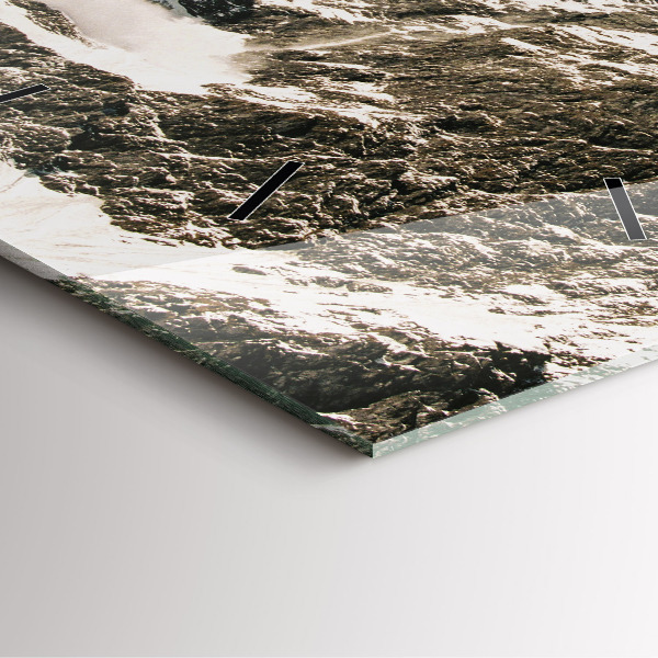 Zegar na ścianę kwadratowy Góry Watzmann