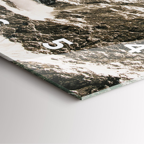 Zegar na ścianę kwadratowy Góry Watzmann