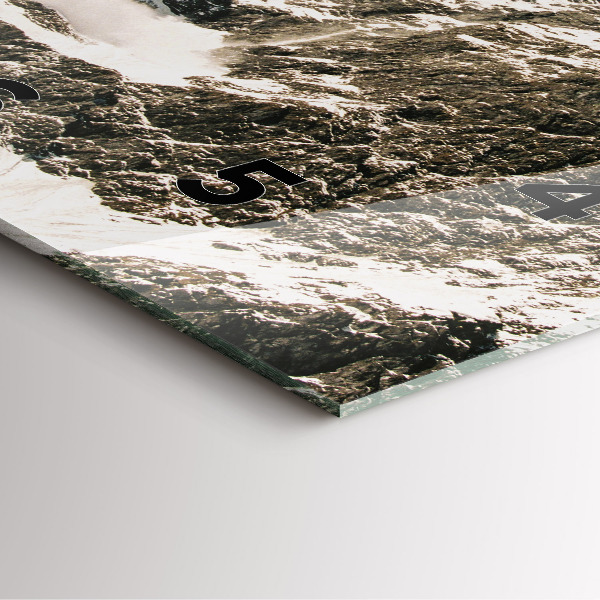 Zegar na ścianę kwadratowy Góry Watzmann