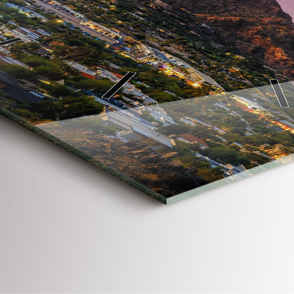 Zegar na ścianę kwadratowy Górski Krajobraz