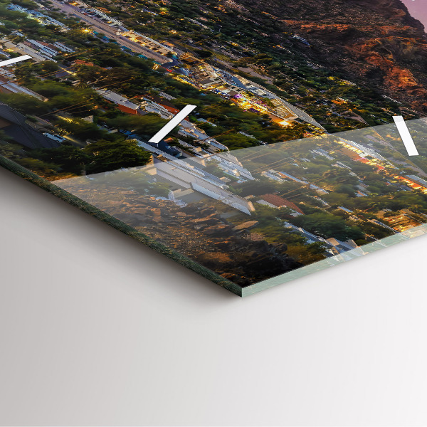 Zegar na ścianę kwadratowy Górski Krajobraz